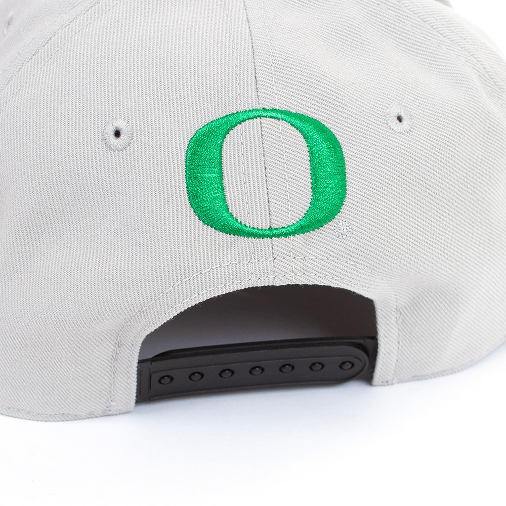 Classic Oregon O, Nike, Grey, Curved Bill, Performance/Dri-FIT, Accessories, Unisex, Structured, Arched Oregon, Ducks, Adjustable, Hat, 916393